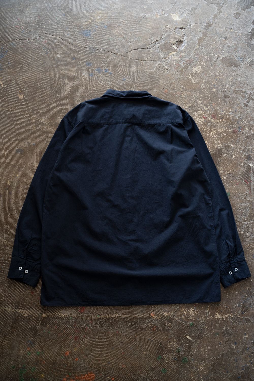 強撚OCブロードシャツ(濃紺)