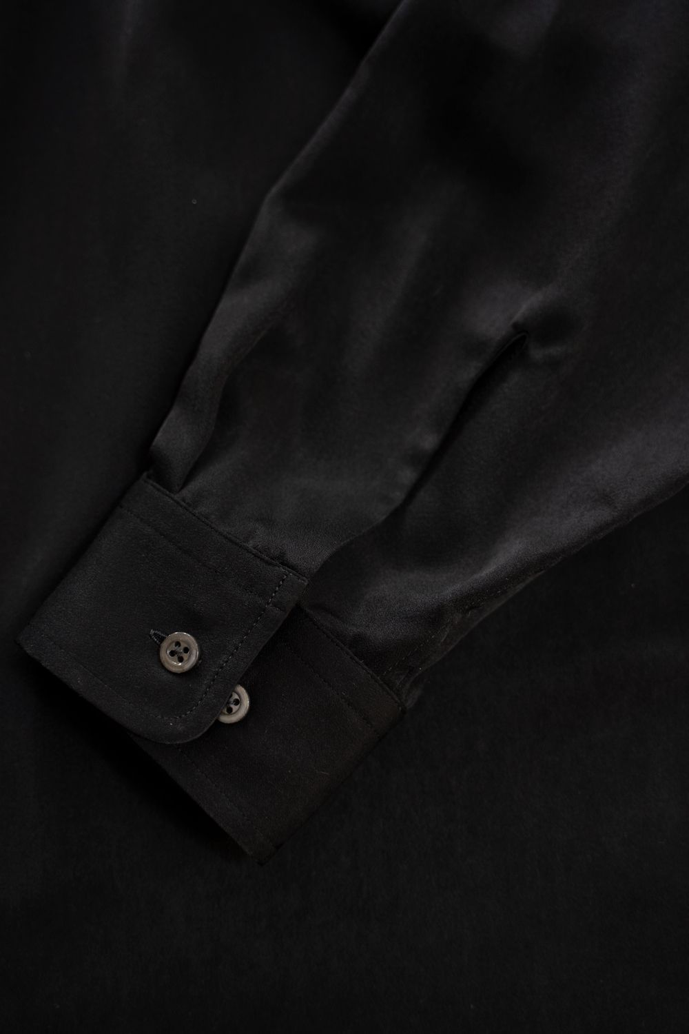 【26AW】Hush Gather L/S Shirt/ハッシュギャザーロングスリーブシャツ(BLACK)