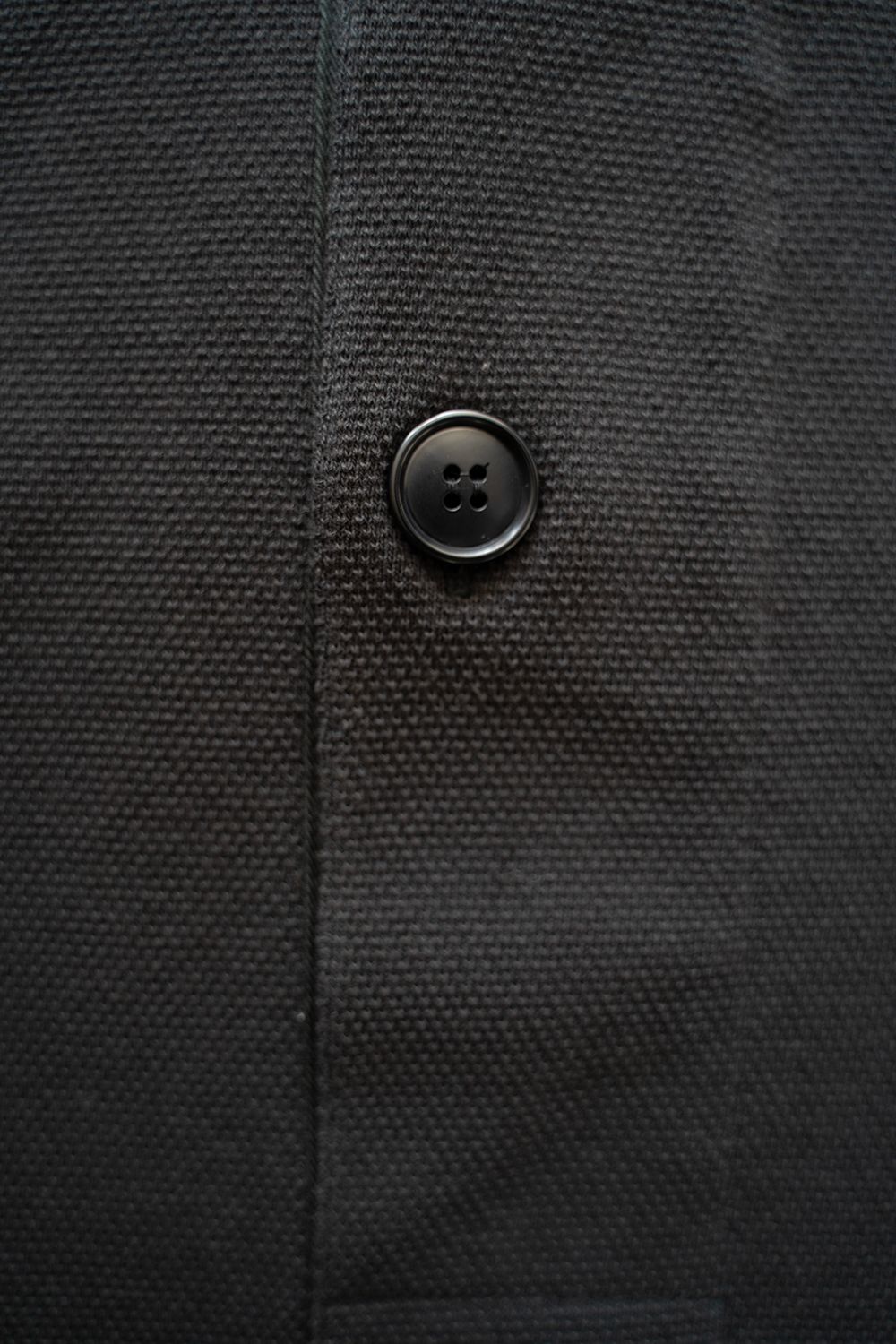 【ラスト1点】【25SS】空紡糸オーバーサイズニットポロ(INK BLACK)