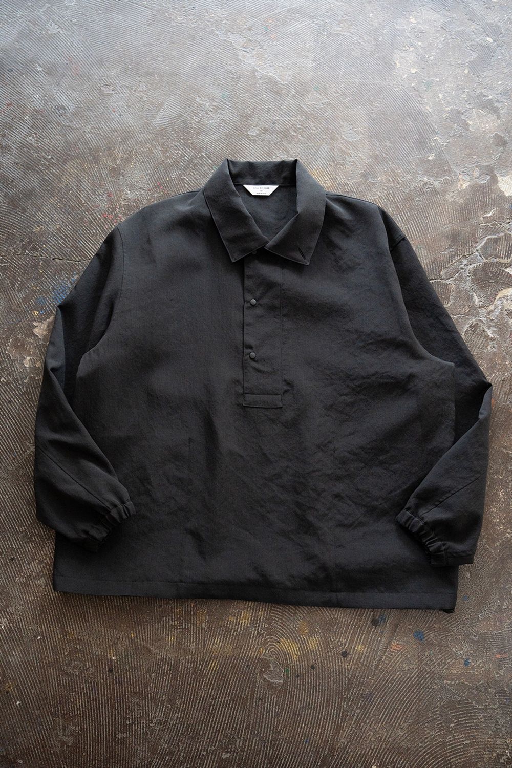 【25AW】撥水ナイロンアノラック(INK BLACK)