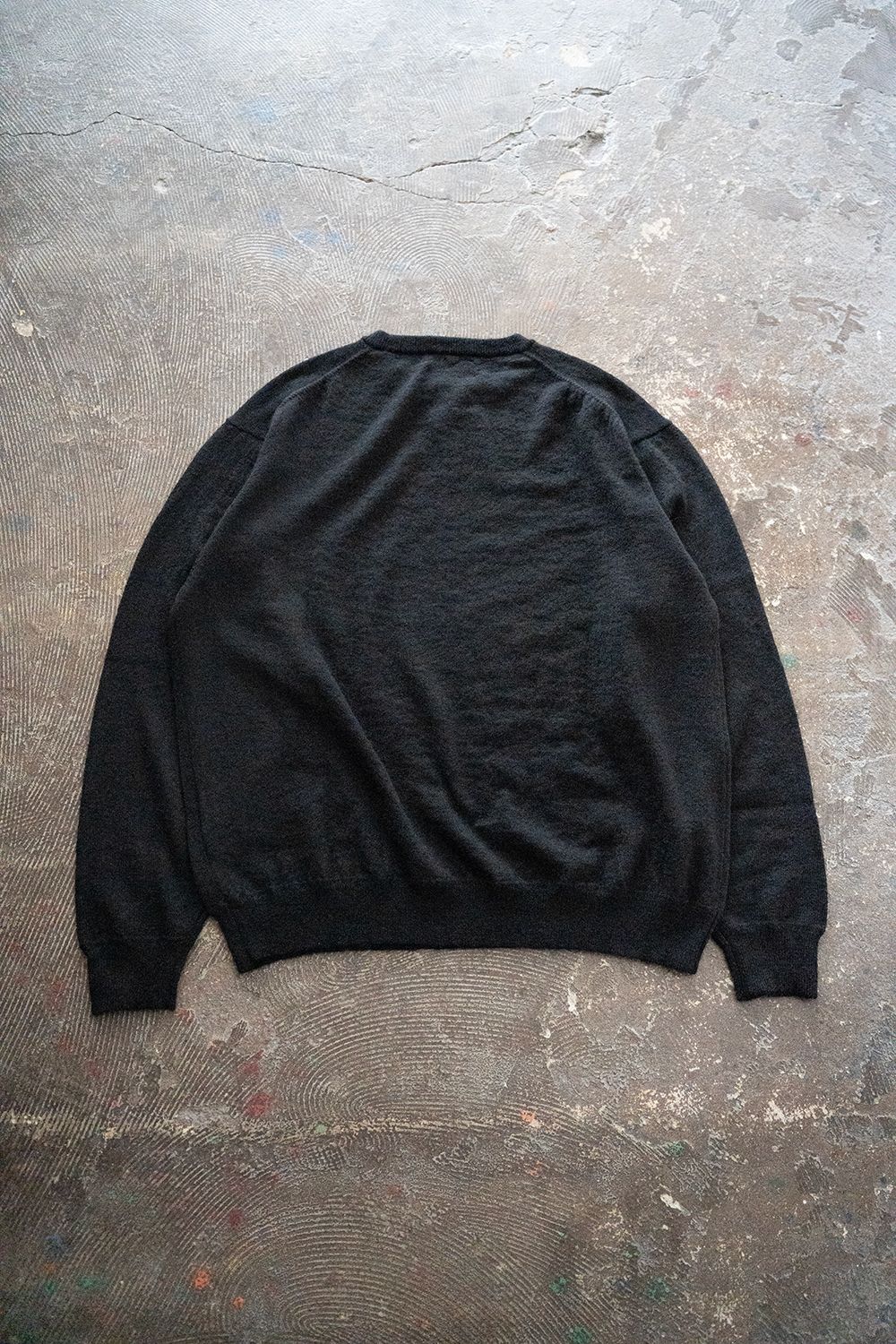 【25AW】エクストラキッドモヘア12Gニット(BLACK)