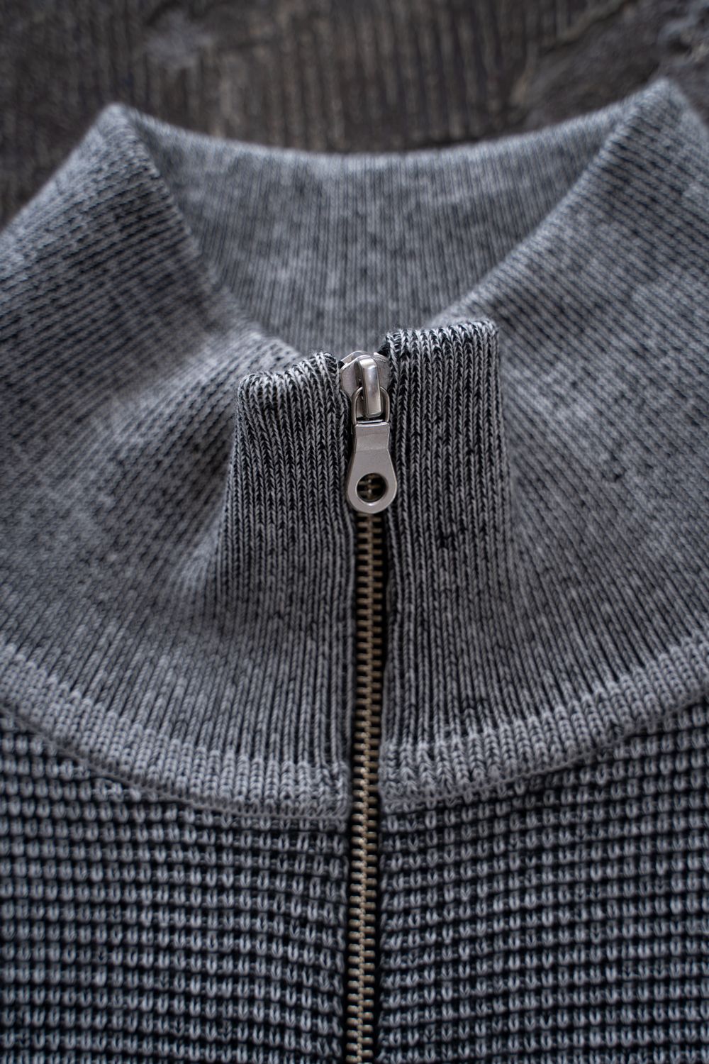【26AW】Karita Half Zip Knit(MIX GRAY)