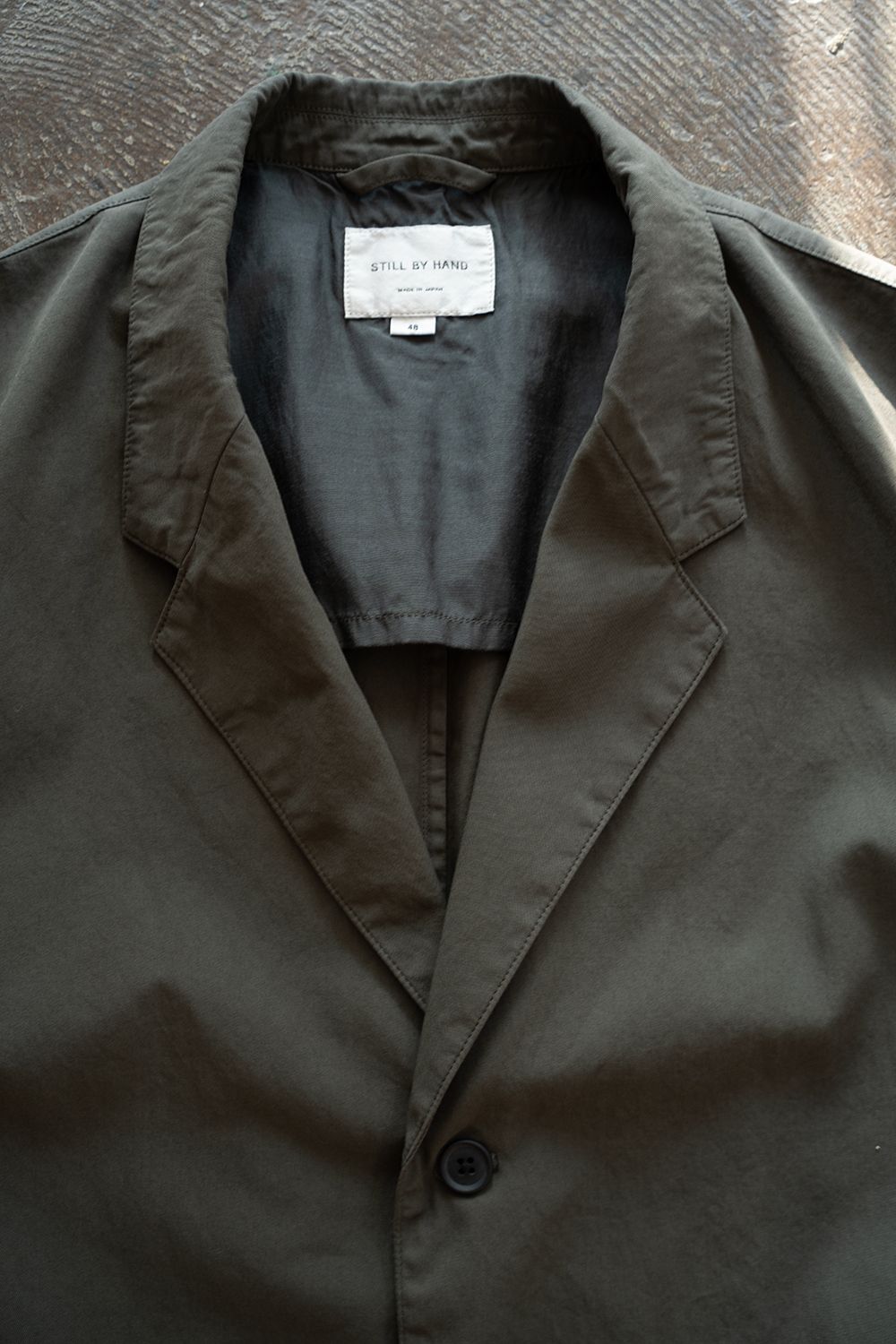 【ラスト1点】【26SS】ガーメントダイ3Bジャケット(DARK OLIVE)