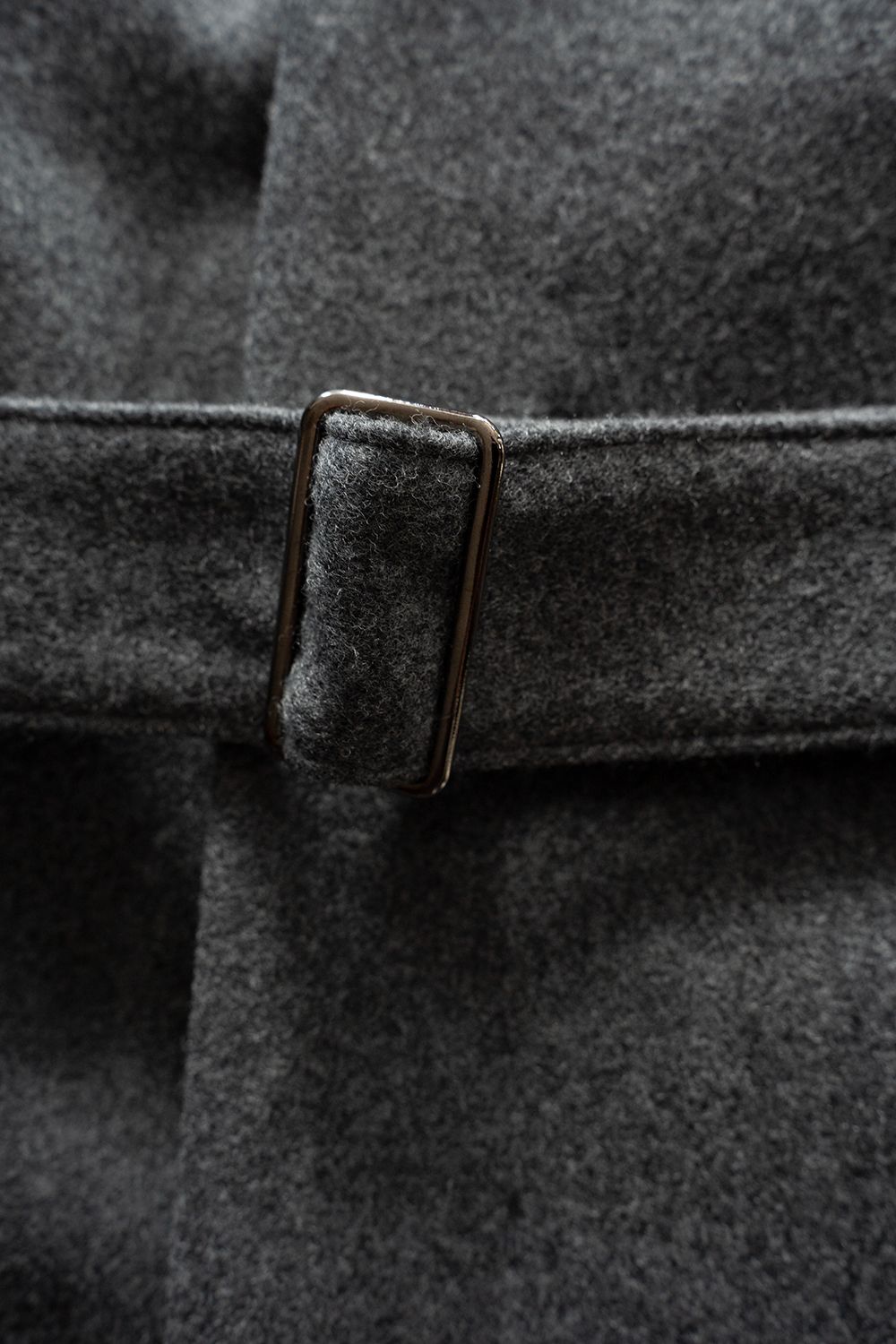 【26AW】Belted Over Coat/ベルテッドオーバーコート(GRAY)