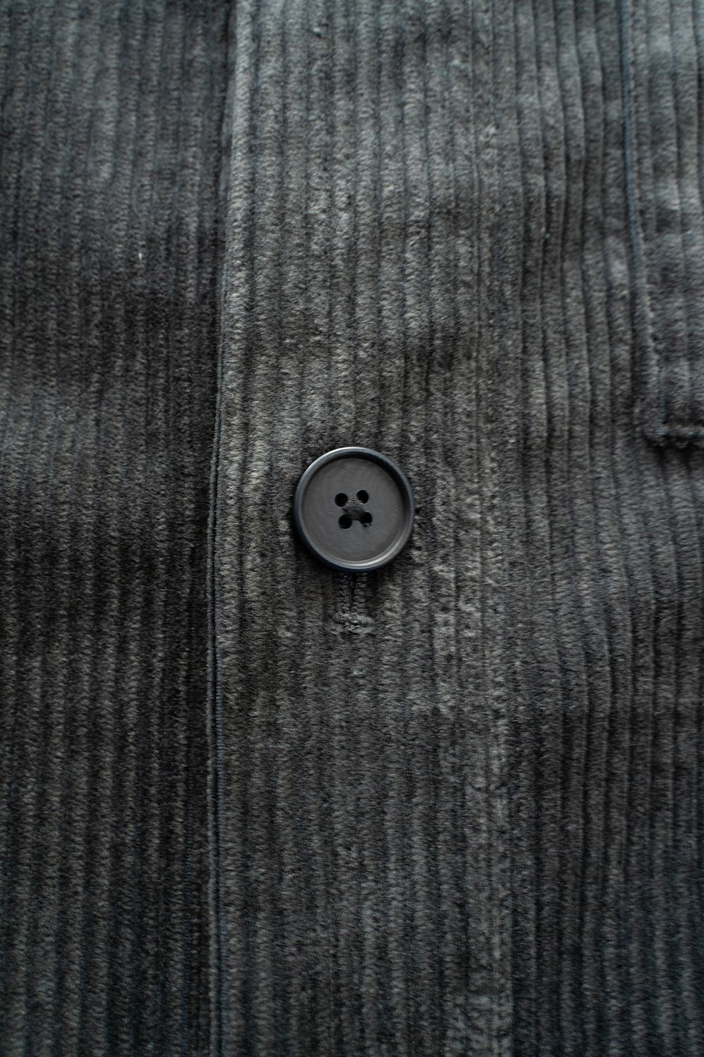 【ラスト1点】【25AW】綿×レーヨンコーデュロイシャツジャケット(BLUE CHARCOAL)