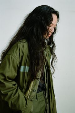 【ラスト1点】【21AW】スビンコットンナイロンオックスM65フィッシュテールパーカー(OLIVE)