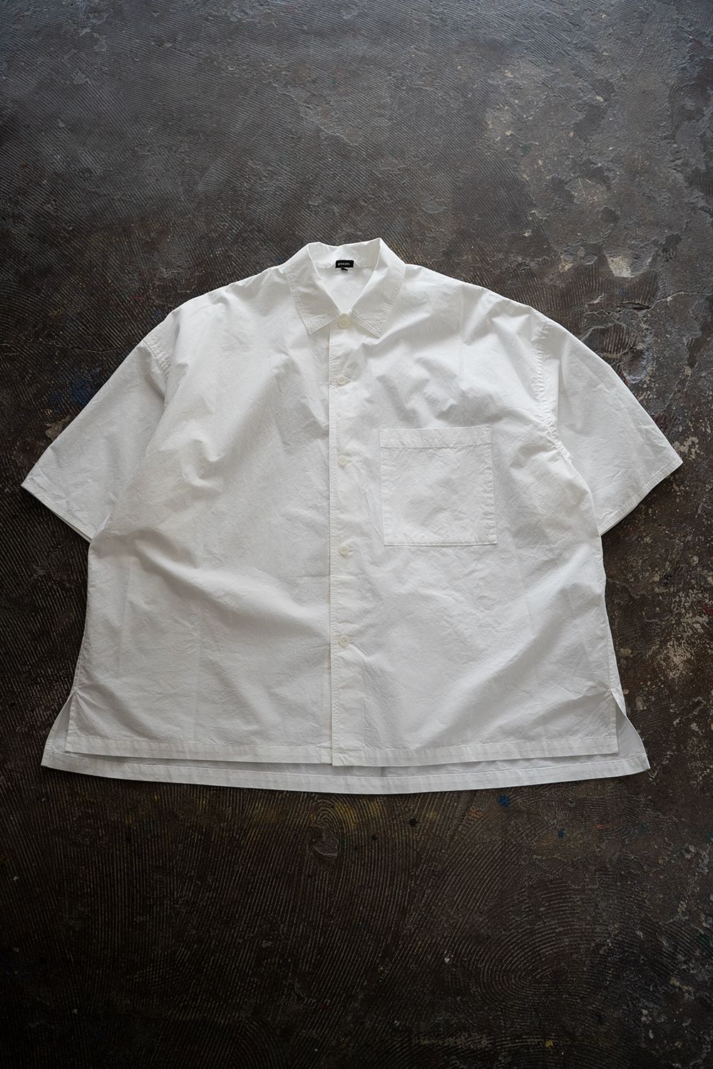 【ラスト1点】【25SS】タイプライター半袖オーバーシャツ(WHITE)