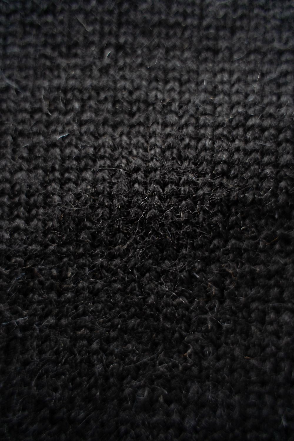 【ラスト1点】【24AW】英国羊毛ニットブルゾン(BLACK)