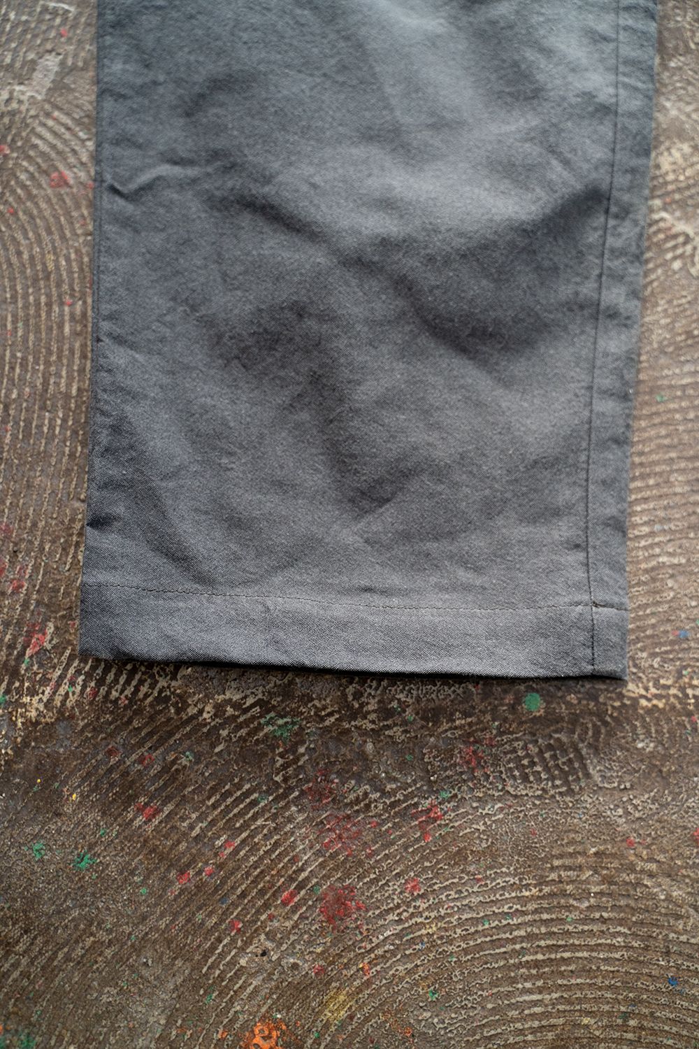 【ラスト1点】【22SS】和紙×ウール混4タックイージースラックス(BLUE GRAY)