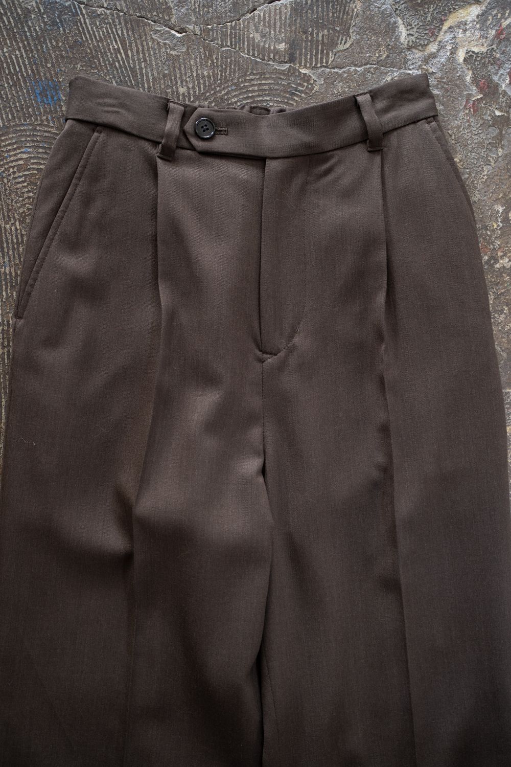 【26AW】Fluid Flare Pants/フルーイドフレアパンツ(BROWN)
