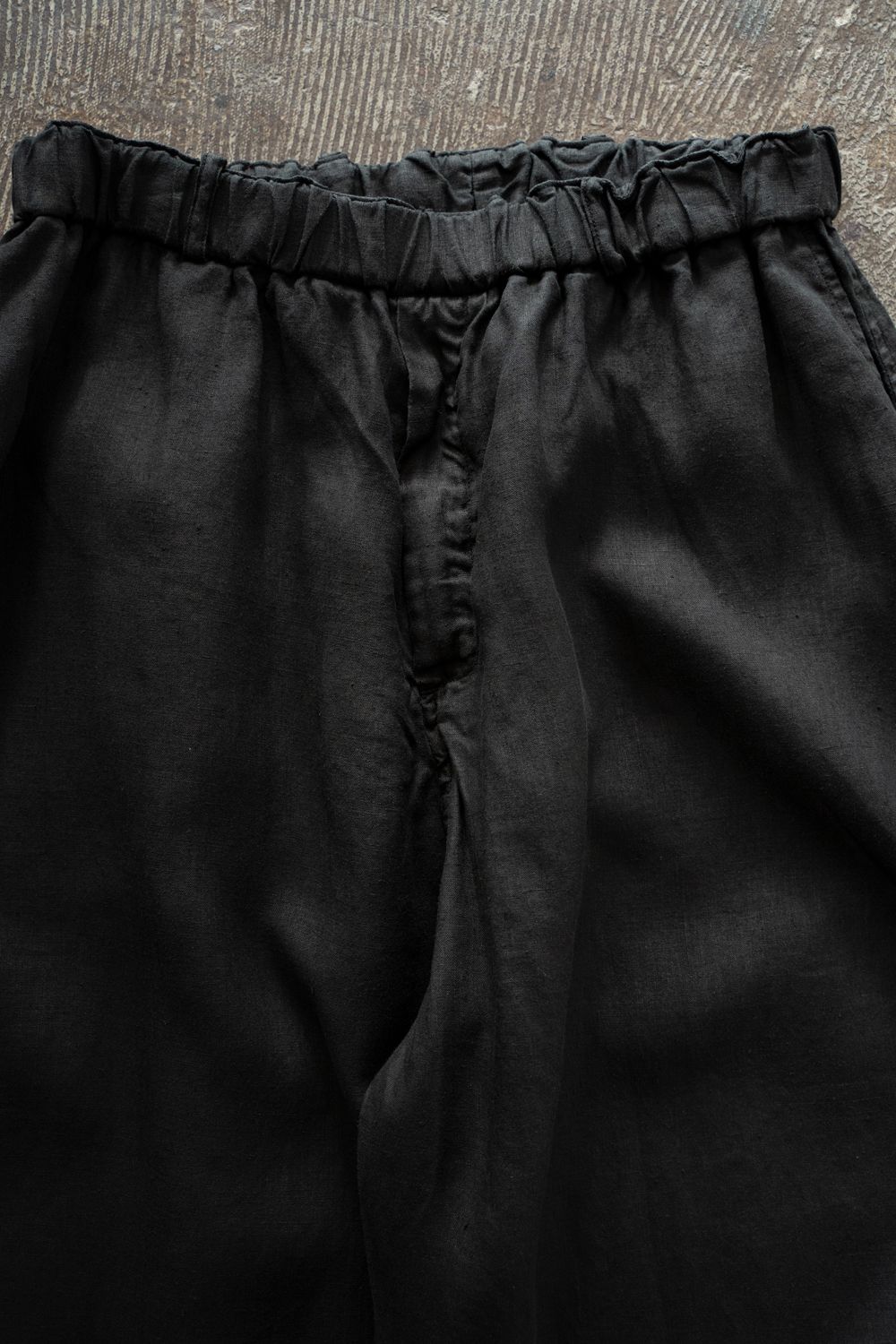 大麻ワイドパンツ(黒)