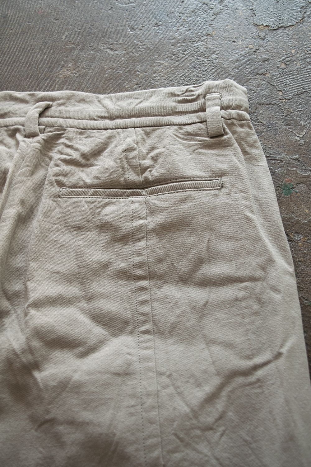 【ラスト1点】【20AW】Drawstring Seam Pants(BEIGE)