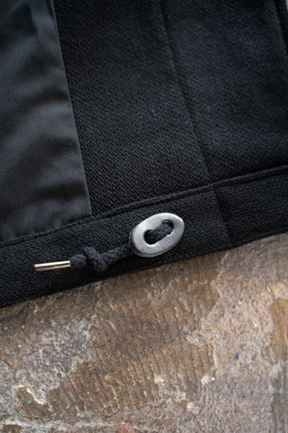 【ラスト1点】【23AW】メルトンステンカラーコート(BLACK)