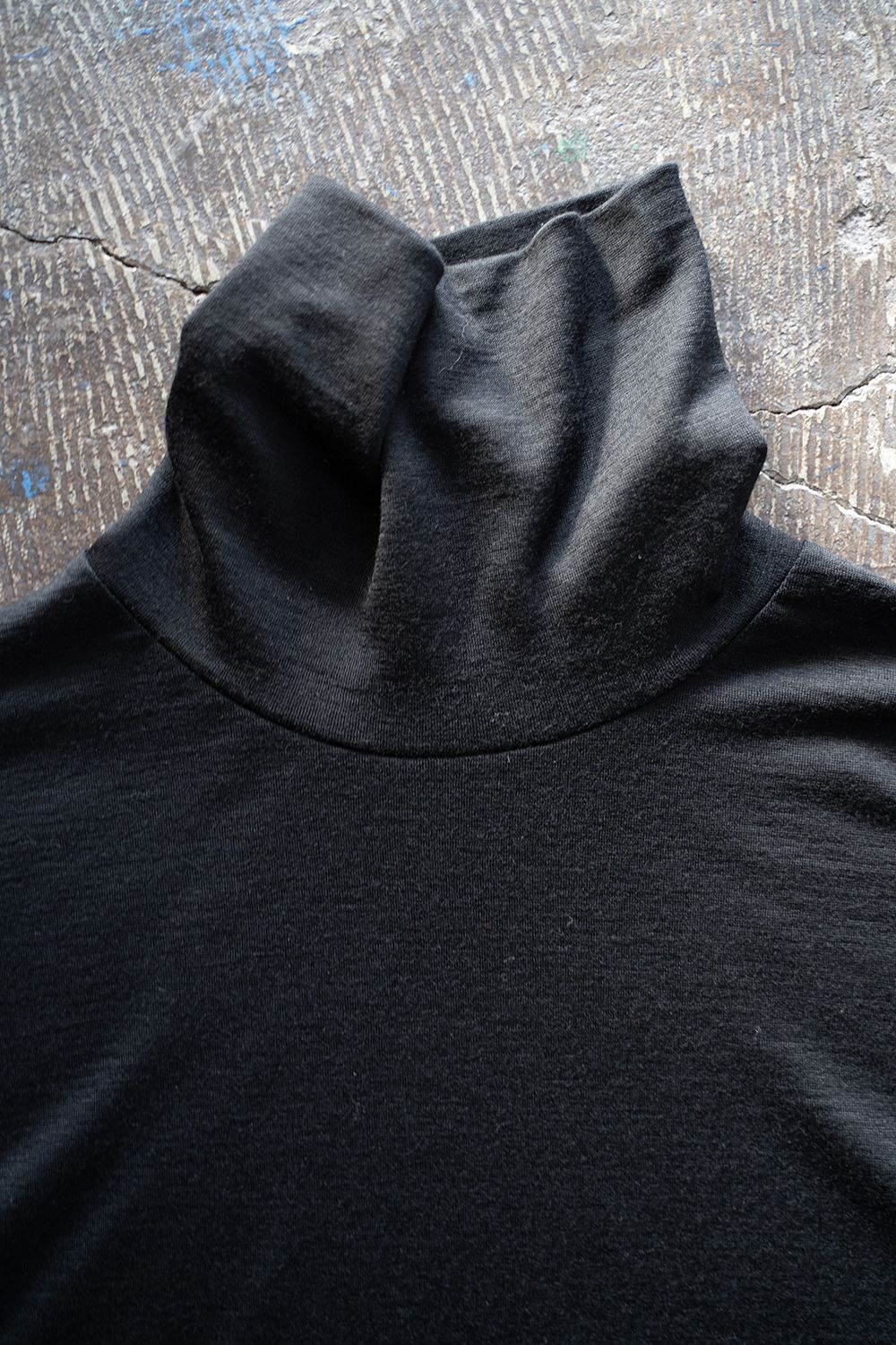 【ラスト1点】【23AW】Washable wool turtle(BLACK)