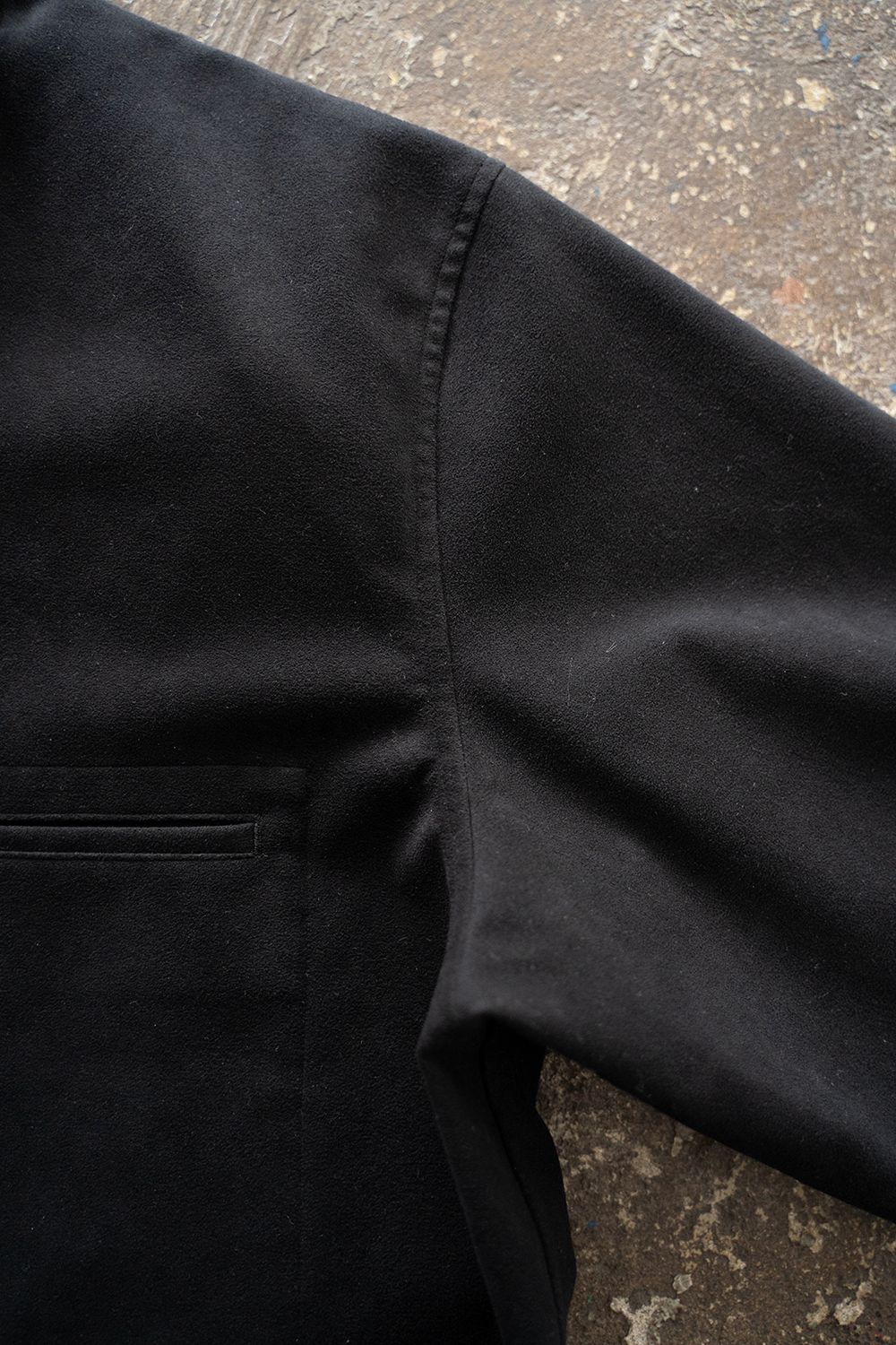 【ラスト1点】【25AW】フェイクスウェードシャツブルゾン(INK BLACK)