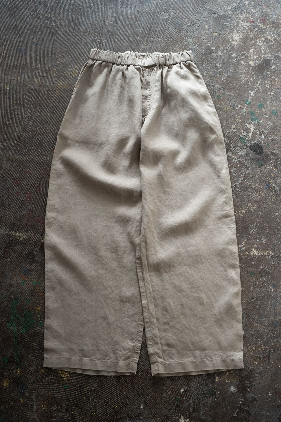 大麻ワイドパンツ(珈琲)