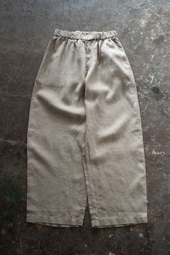 大麻ワイドパンツ(珈琲)