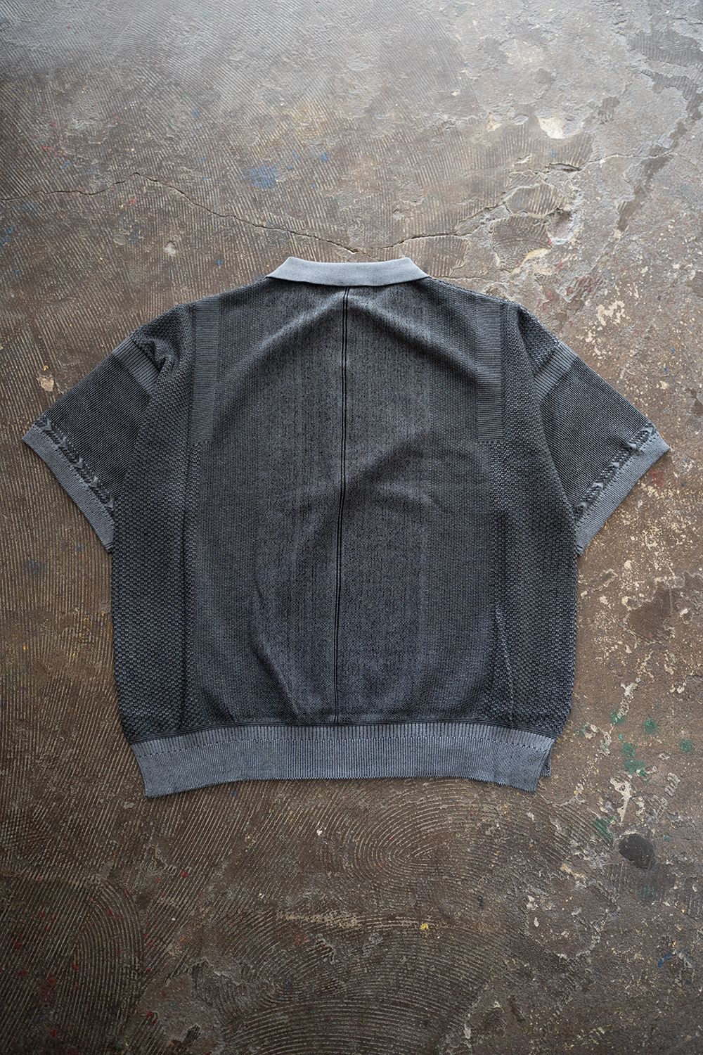 【ラスト1点】【25SS】Umiiro Knit Polo(BLUE)