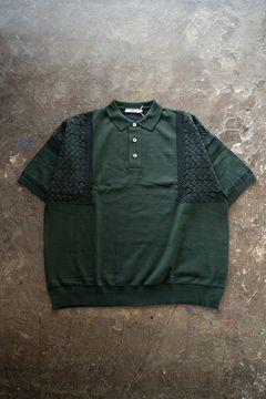 【ラスト1点】【24SS】Hazakura Knit Polo(GREEN)