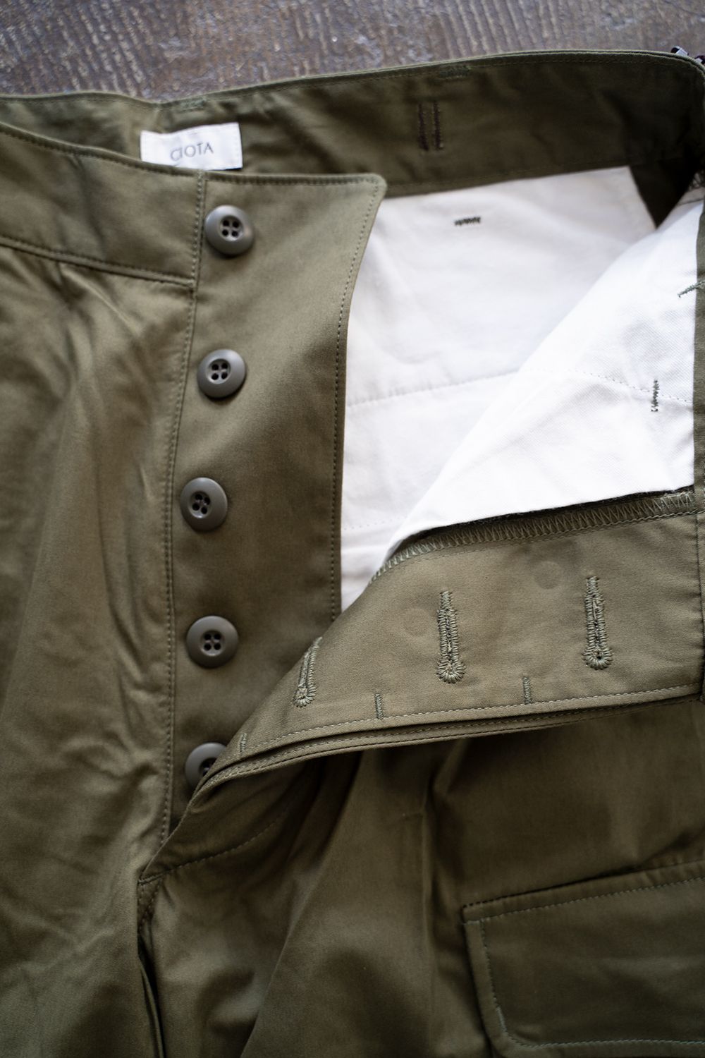 【ラスト1点】スビンコットンウェザージャングルファティーグパンツ(OLIVE)