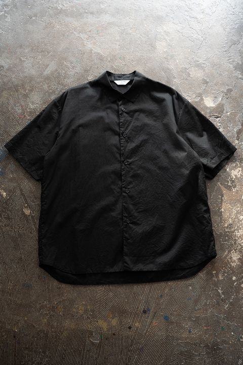 【26SS】ローン地半袖無双シャツ(INK BLACK)