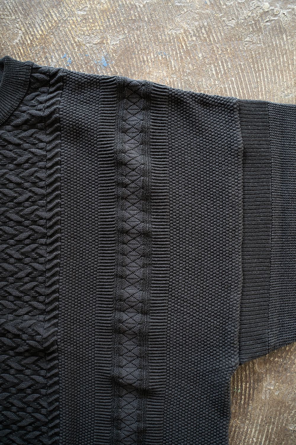【ラスト1点】【24SS】Kusabue Knit(BLACK)