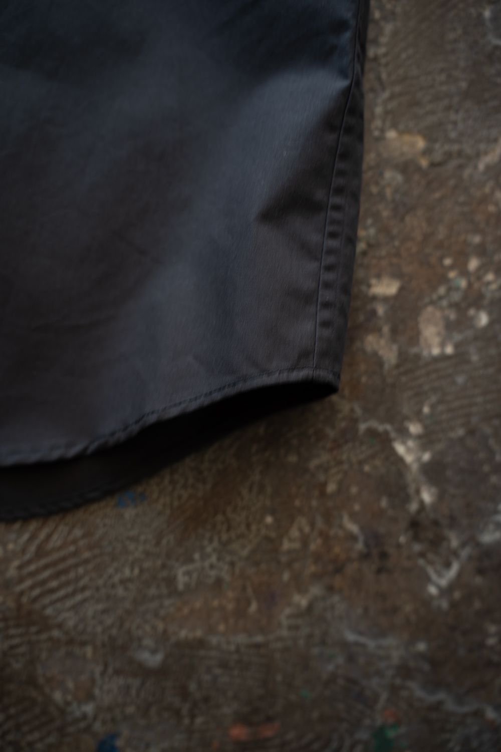 【ラスト1点】【25AW】コットンラグランスリーブシャツ(CHARCOAL)