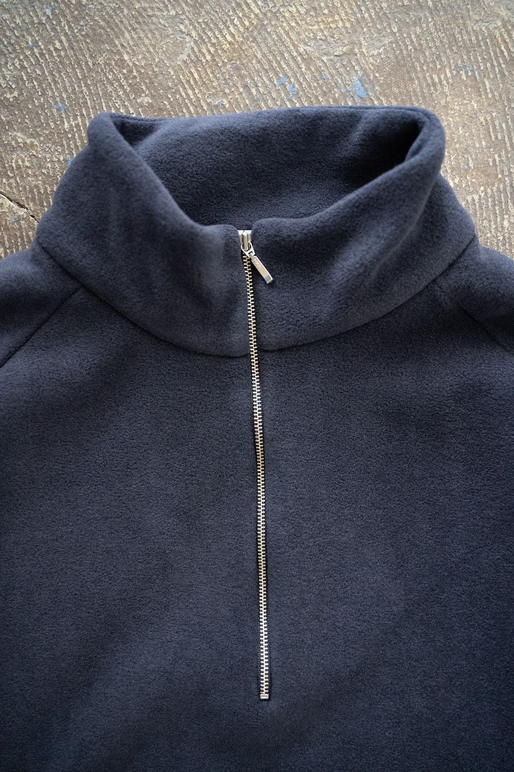 【ラスト1点】【23AW】Half Zip Layered Pull Over/ハーフジップレイヤードプルオーバー(RICH NAVY)