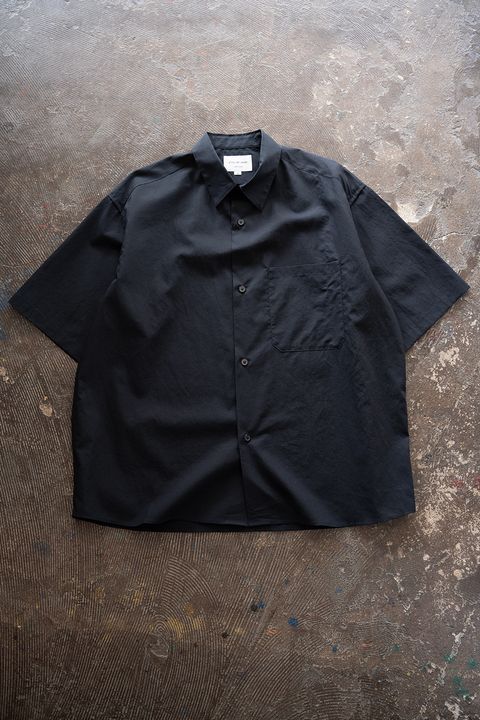 【26SS】コットンブロード半袖シャツ(NAVY)