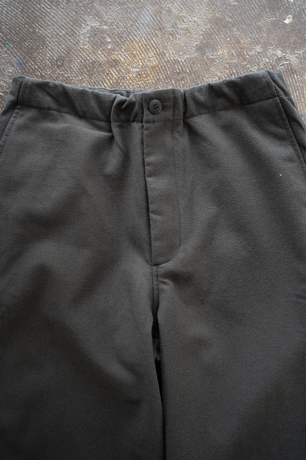 【24AW】ウール×コットンイージーパンツ(CHARCOAL)