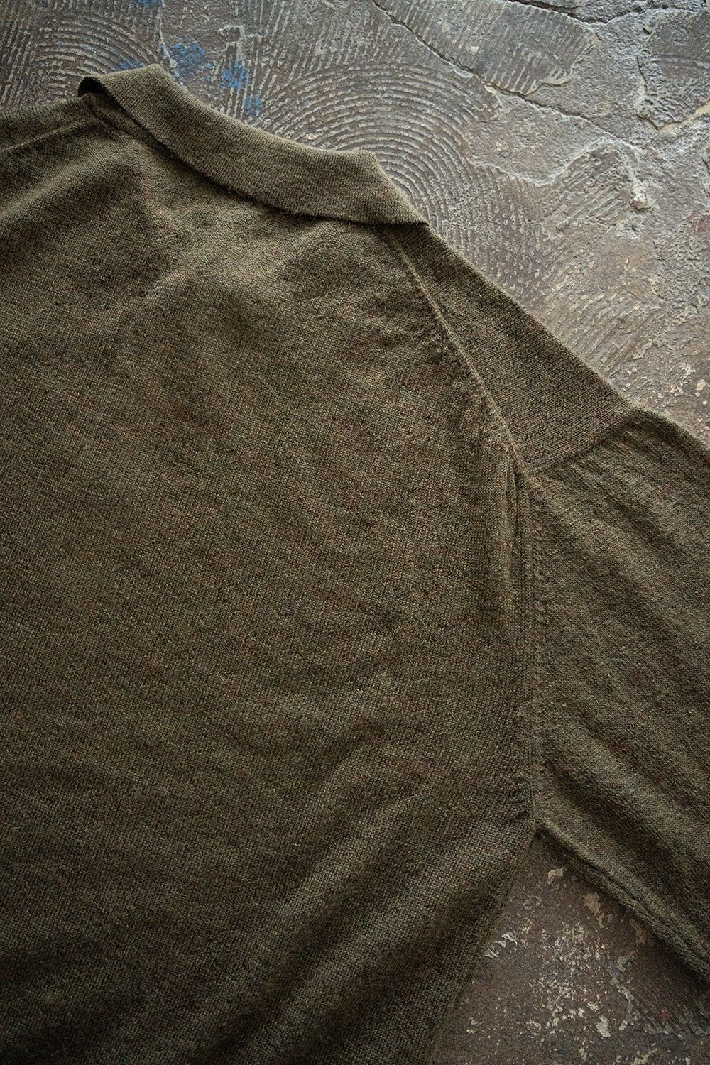 【25AW】エクストラキッドモヘア12Gニットカーディガン(OLIVE)