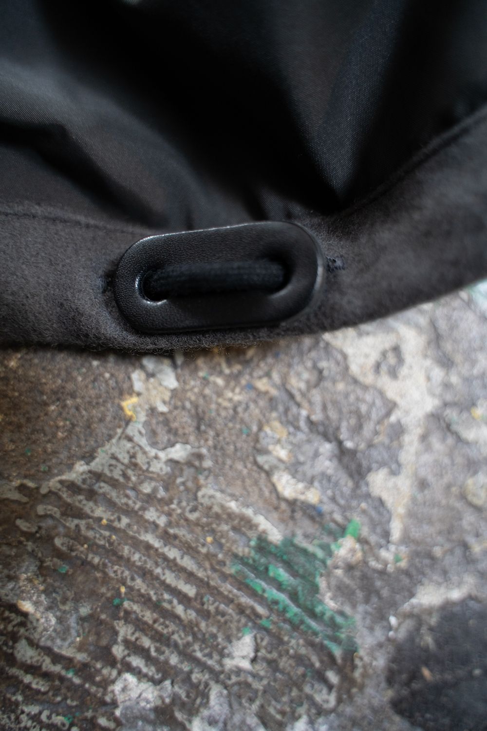 【ラスト1点】【24AW】ラムウールメルトンフードコート(KHAKI GRAY)