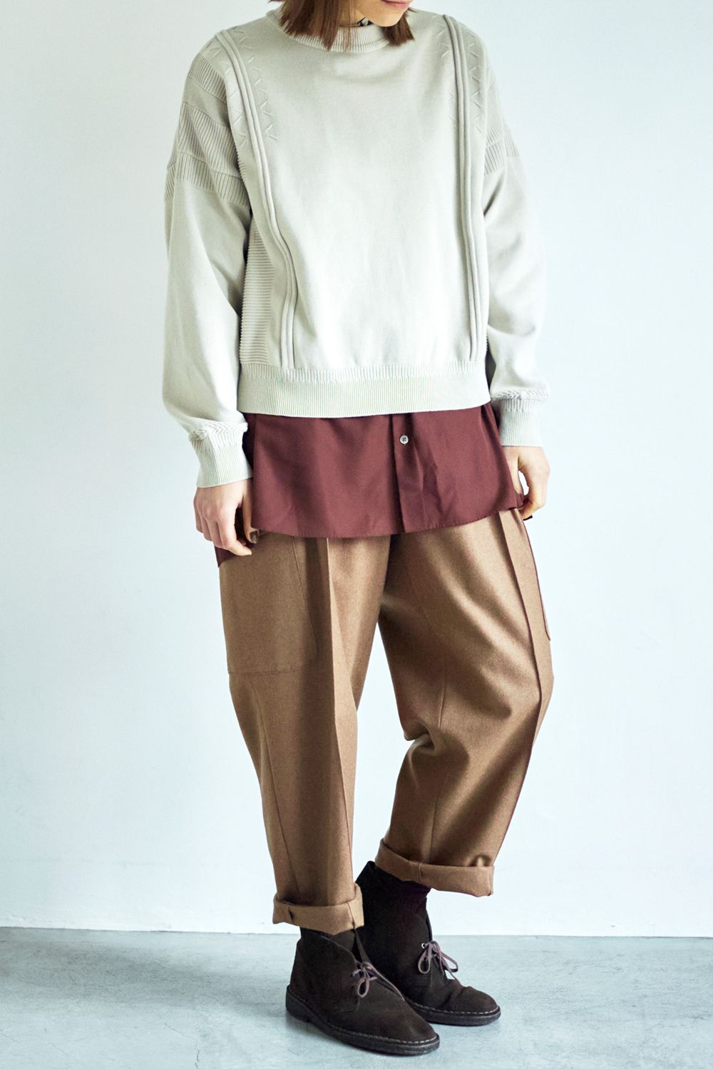 SAYATOMO - 【ラスト1点】【22AW】2-Tack Flannel Cargo Pants/2タック ...