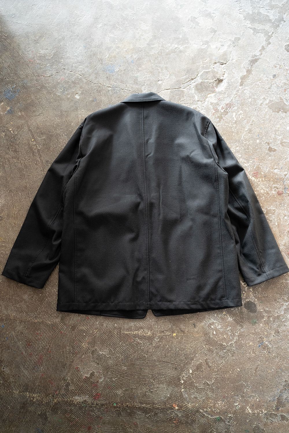 【ラスト1点】【22AW】ウールタッサージャケット(INK BLACK)