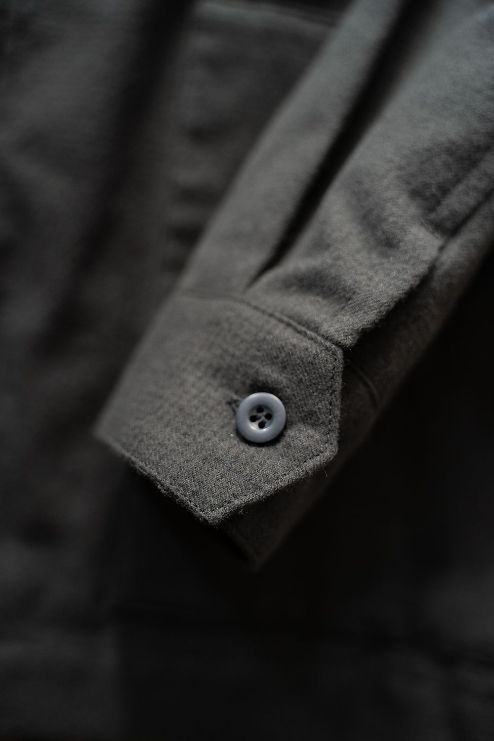 【ラスト1点】【24AW】ウール×コットンシャツブルゾン(CHARCOAL)