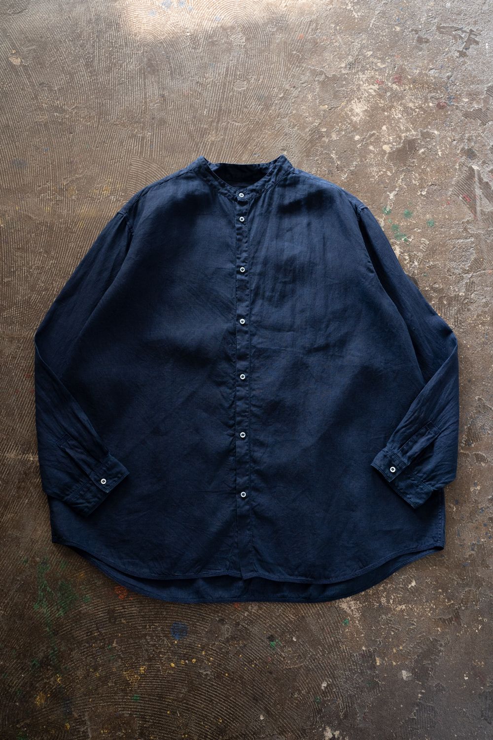 大麻シャツ 3(藍(濃))