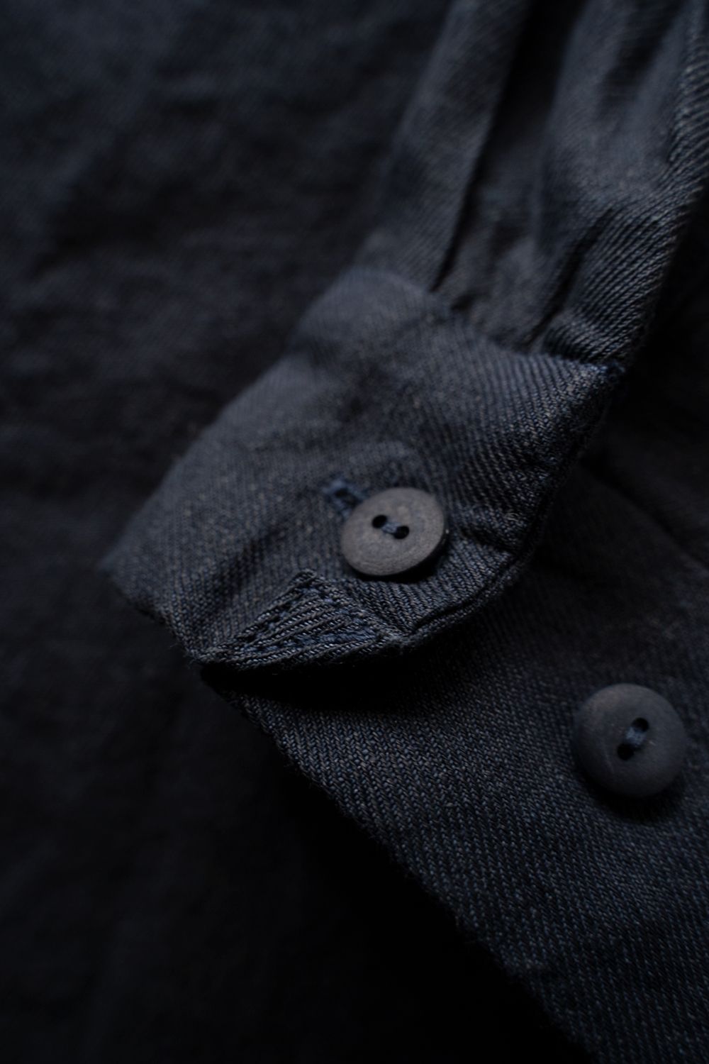 和紙大麻シャツ(濃紺)