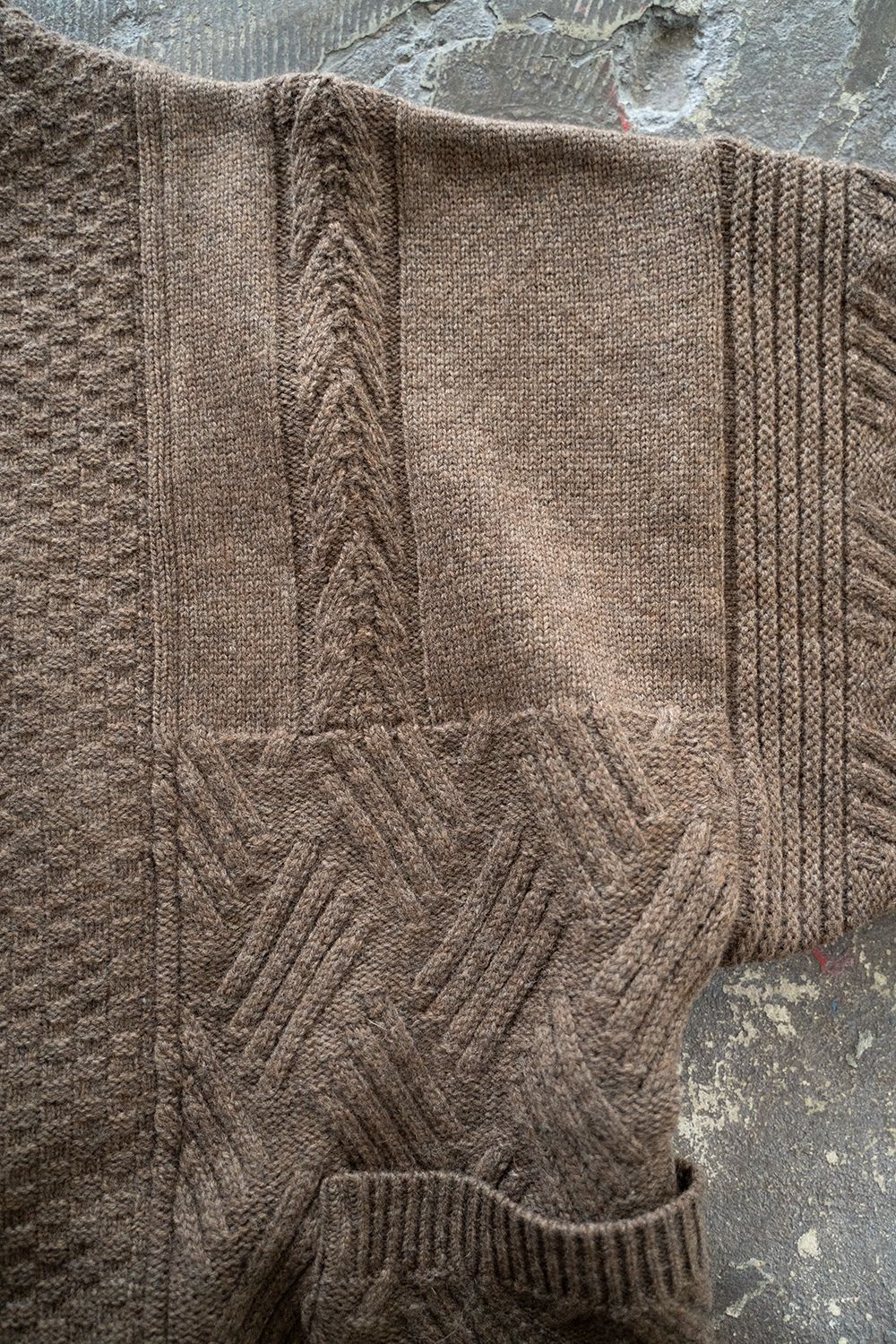 【ラスト1点】【22AW】Hoko Knit Coat(MOCHA)