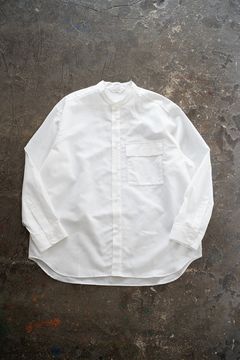 【26SS】コットン×ラミーオーバーサイズシャツ(WHITE)