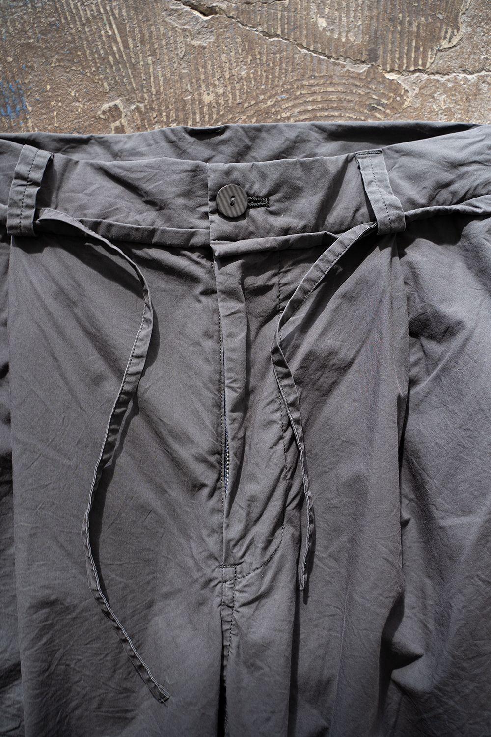 【ラスト1点】【22SS】Back Seam Garment Dyed Pants(SLATE)