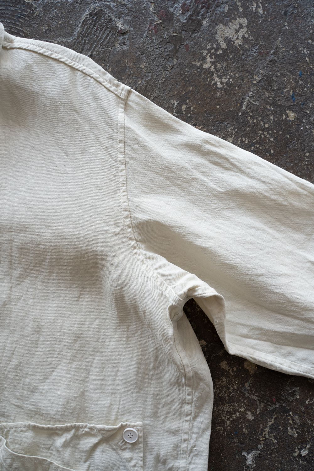 和紙大麻ジャケット(ベンガラ白)