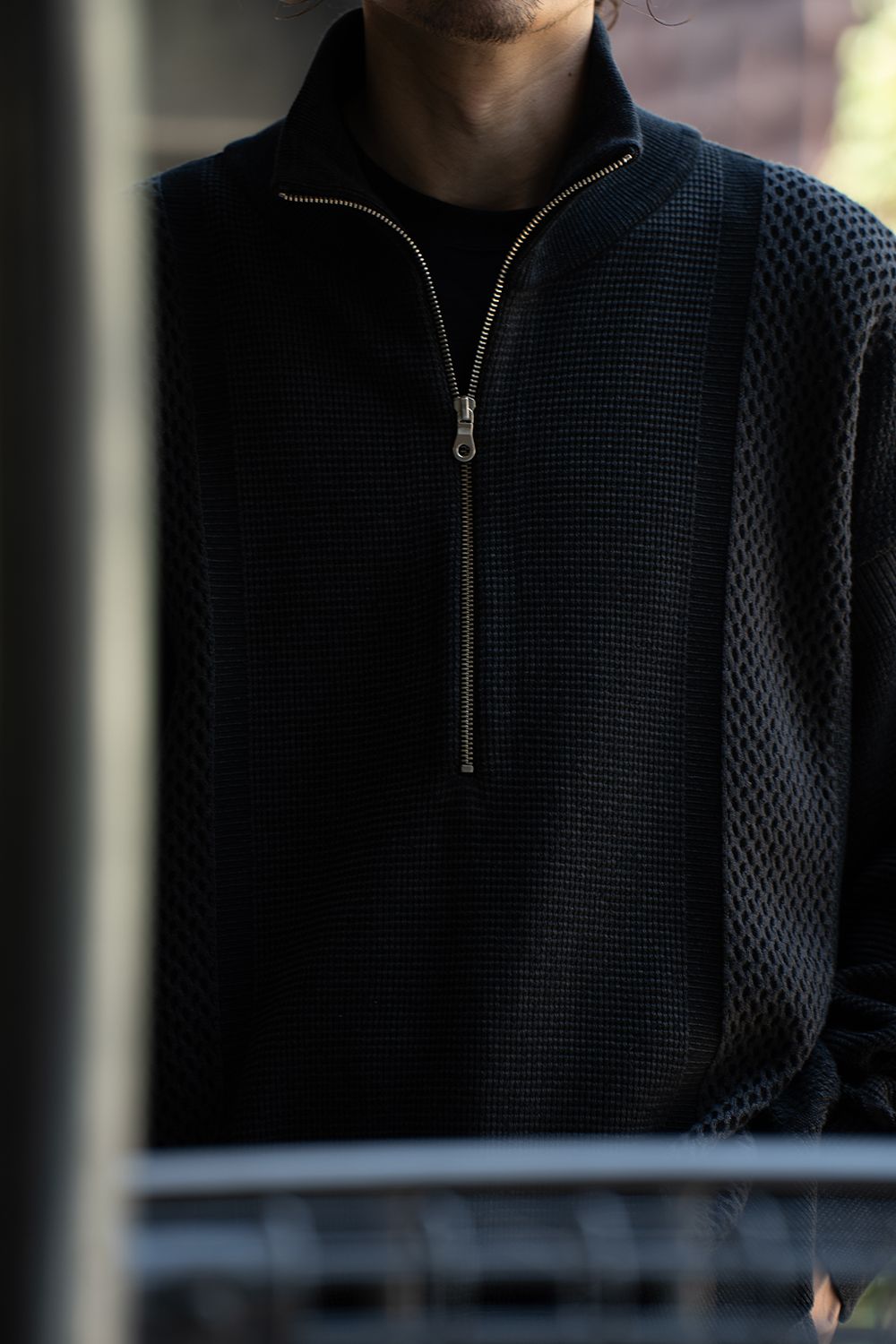 【26AW】Karita Half Zip Knit(BLACK)
