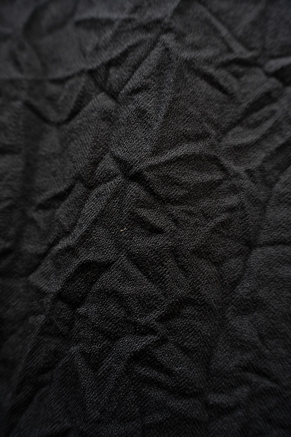 【26AW】先染めポリエステルジップブルゾン(BLACK)