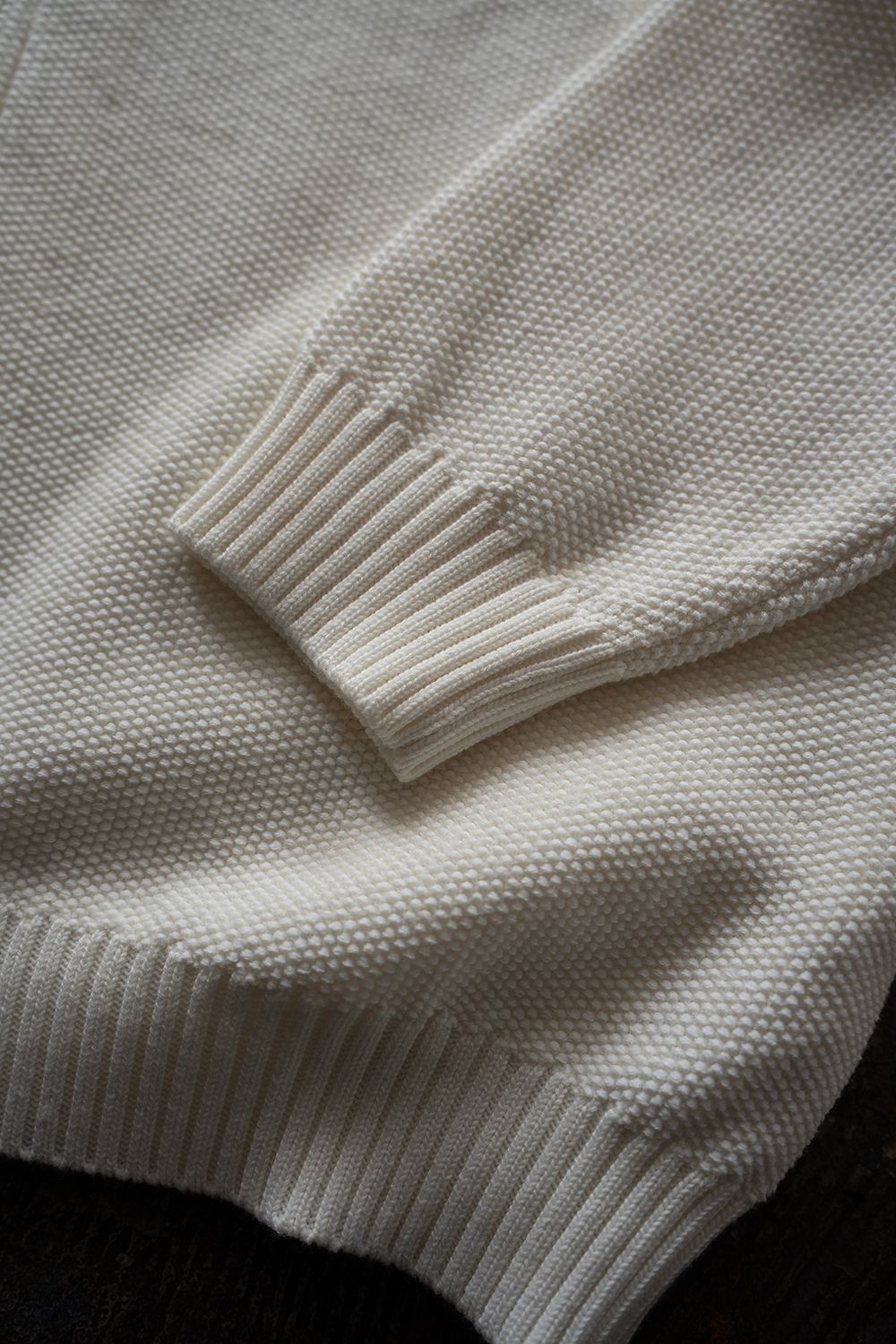 【ラスト1点】【26AW】10Gニットジップカーディガン(IVORY)