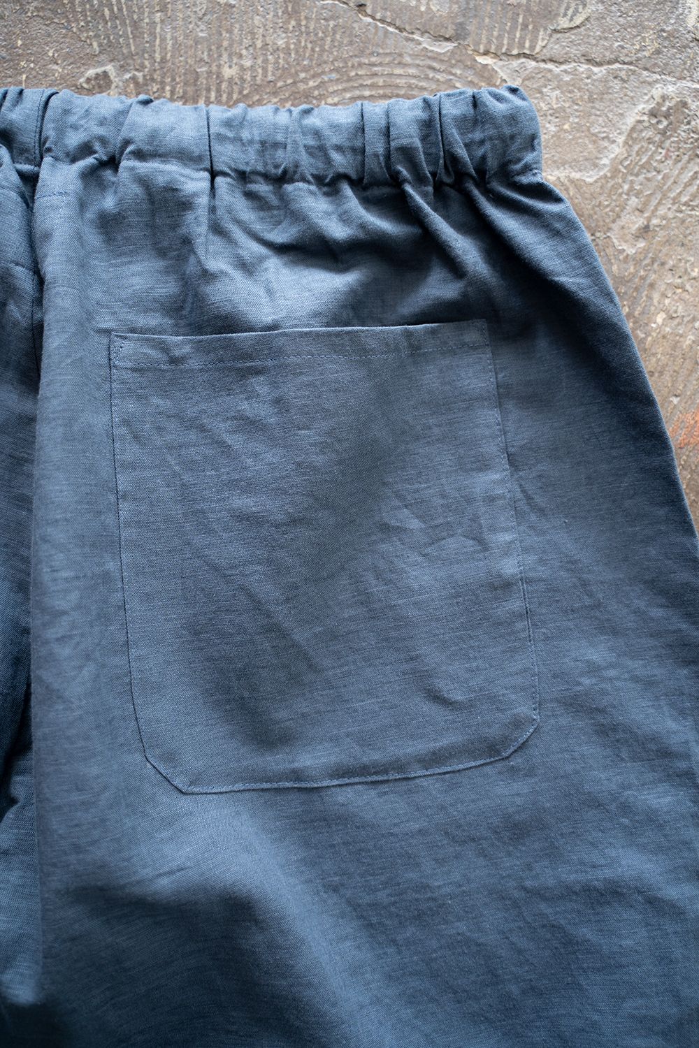 【ラスト1点】"zen "pajama linen cotton/パジャマ(セットアップ)【ユニセックス】(NAVY)
