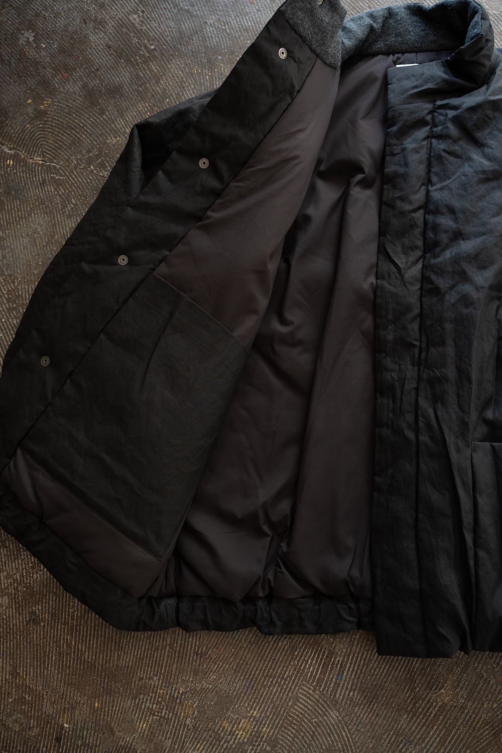 【26AW】シンサレートスタンドカラーブルゾン(INK BLACK)