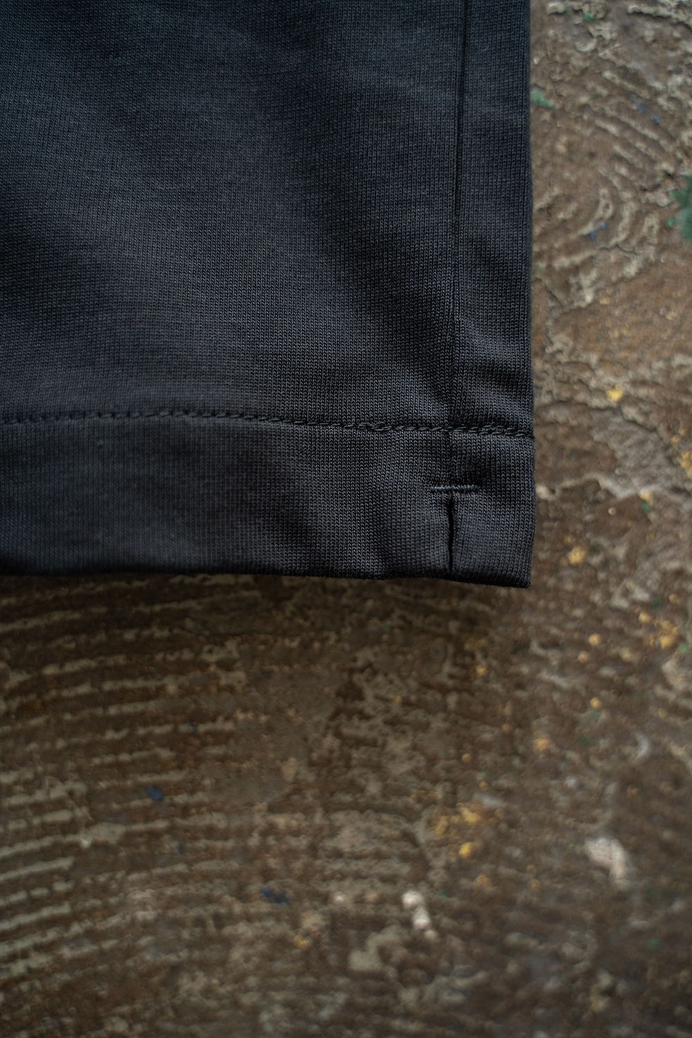 【ラスト1点】【25SS】強撚コットン度詰Tシャツ(BLACK NAVY)