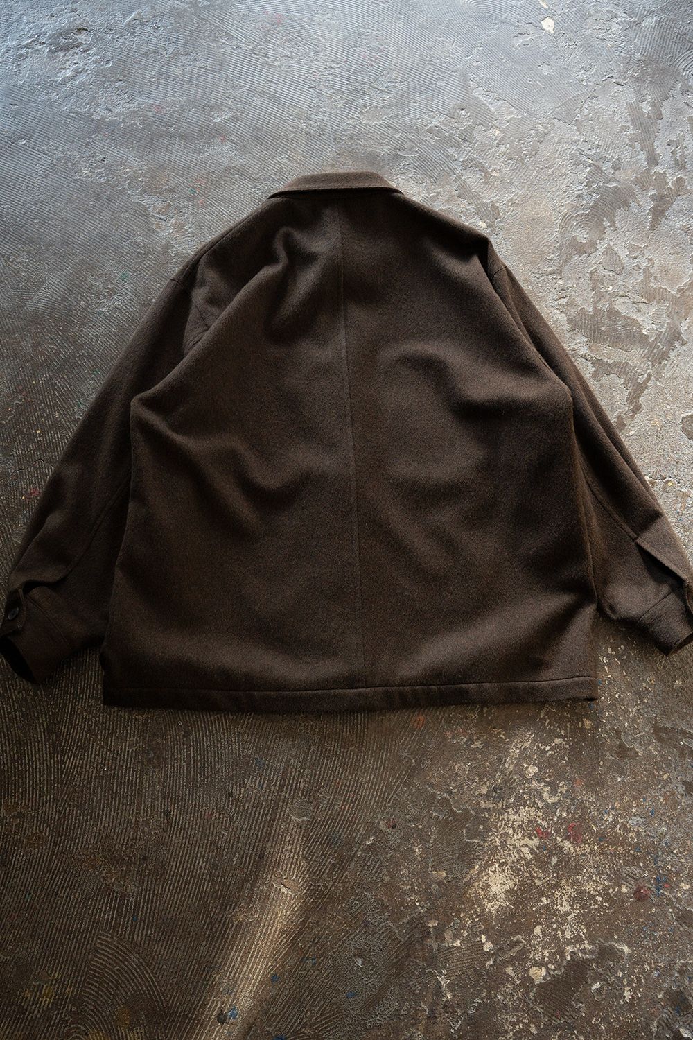 【26AW】ウールシャギーシャツブルゾン(DARK BROWN)