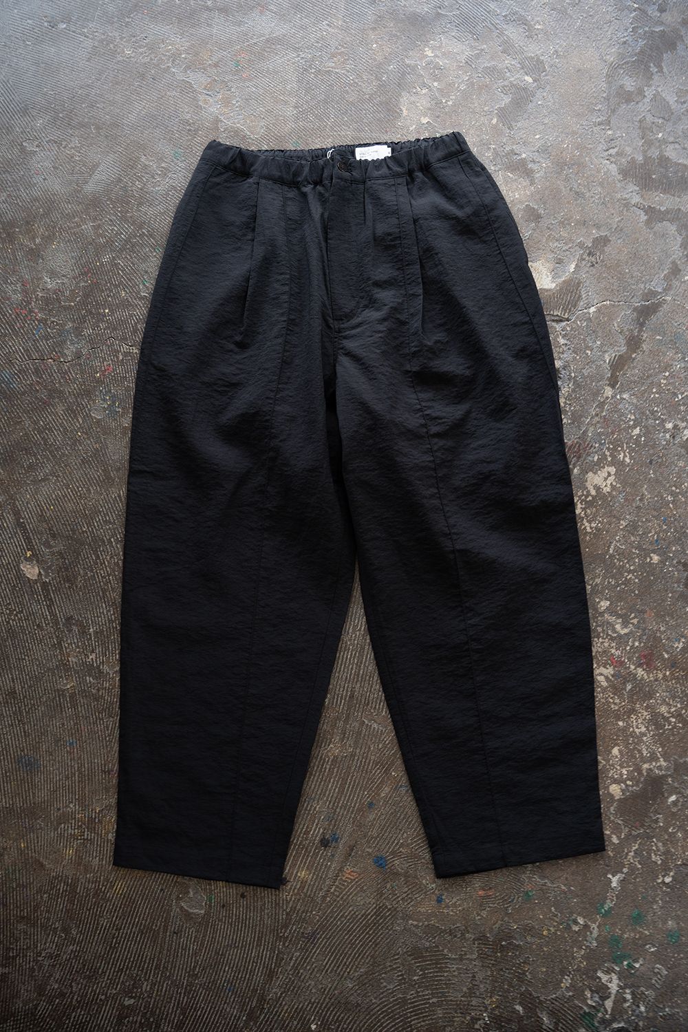 【26SS】ピンタックイージースラックス(BLACK)