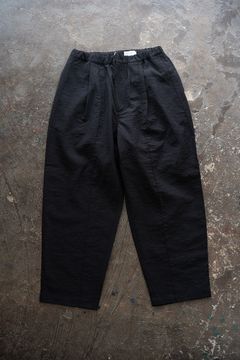 【26SS】ピンタックイージースラックス(BLACK)